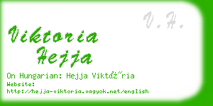 viktoria hejja business card